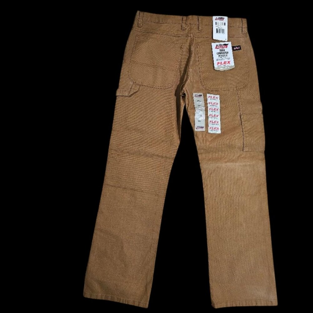 Dickies Men’s 33x32 Carpenter Pants Brown Duck Canvas Workwear Utility Y2K - Picture 6 of 6